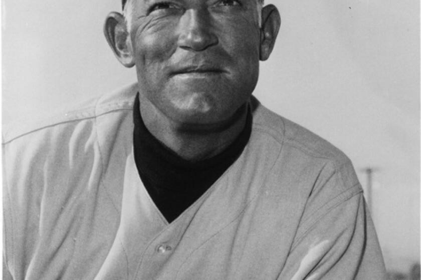 Hall of Fame managers Sparky Anderson was a coach for the San Diego Padres in 1969.