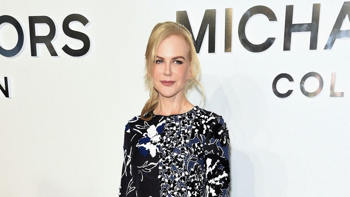 Emmy nominee Nicole Kidman attends the Michael Kors Collection spring 2018 runway show at Spring Studios in New York on Wednesday.