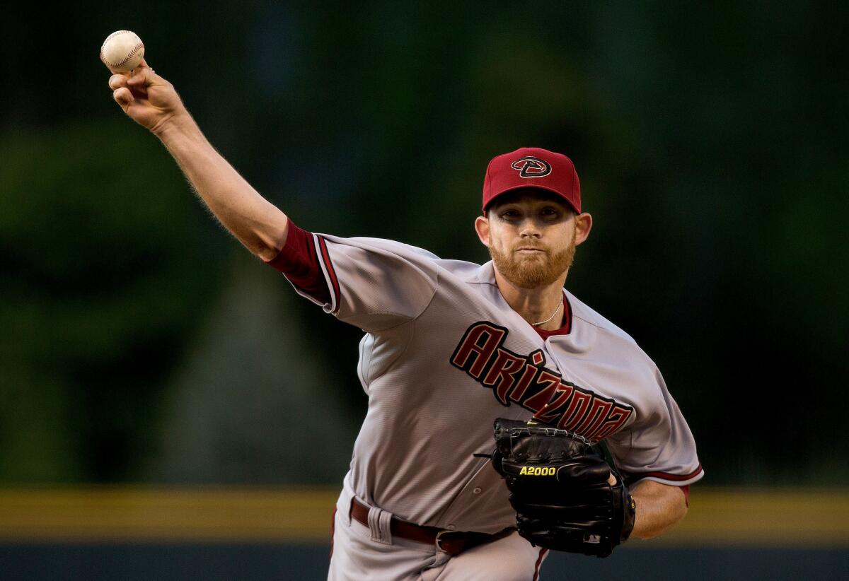 Arizona Diamondbacks starter Ian Kennedy against the Colorado Rockies.