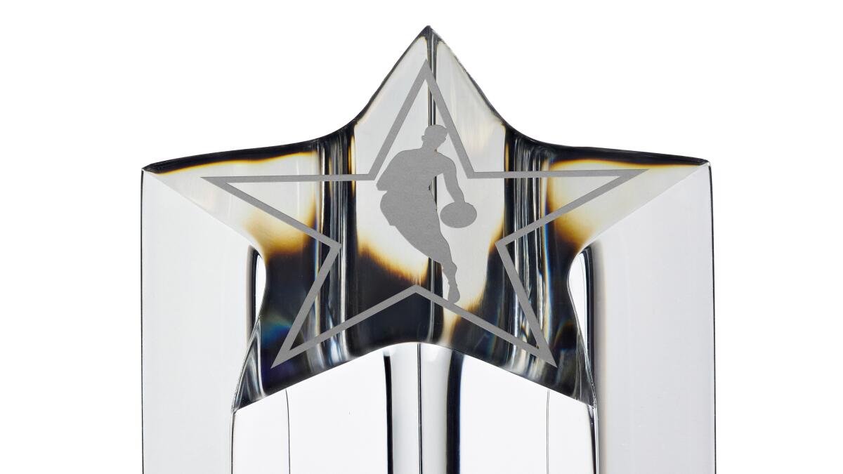 What is the Kobe Bryant All-Star MVP trophy made of and who designed it? -  AS USA