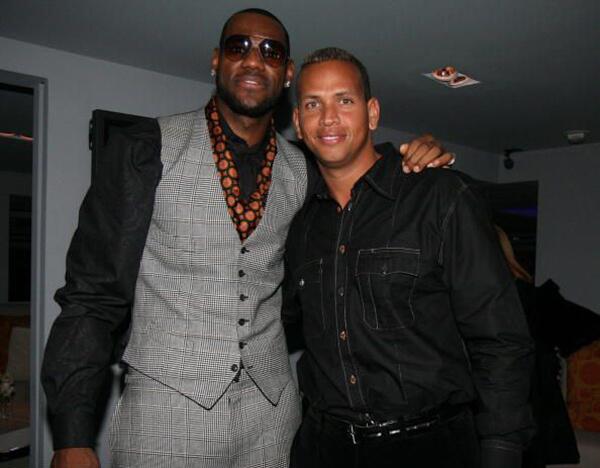LeBron James celebrated his 23rd birthday with Alex Rodriguez at the 40/40 Club in Las Vegas
