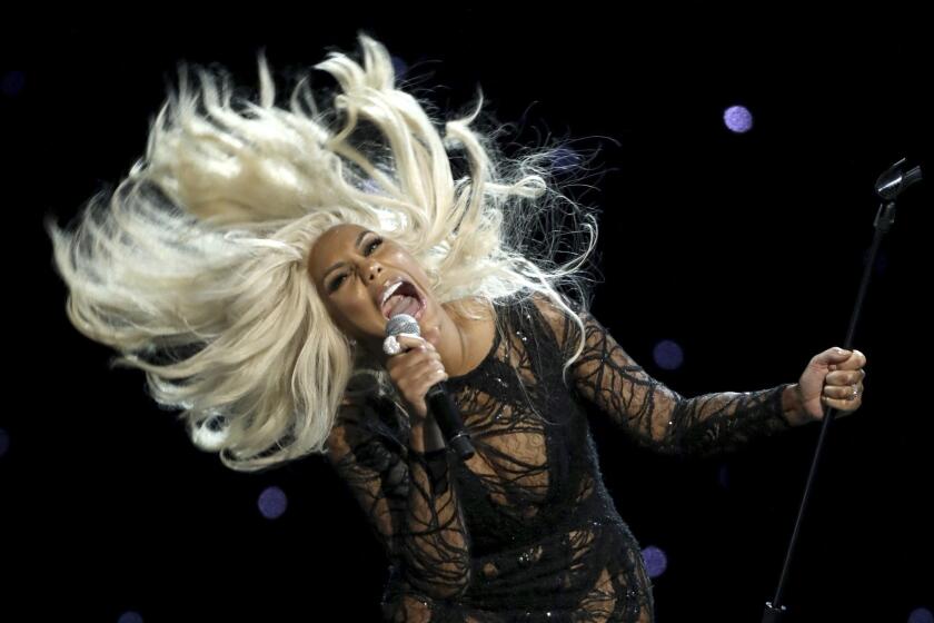 Tamar Braxton performs at the BET Awards at the Microsoft Theater on Sunday, June 25, 2017, in Los Angeles. (Photo by Matt Sayles/Invision/AP)