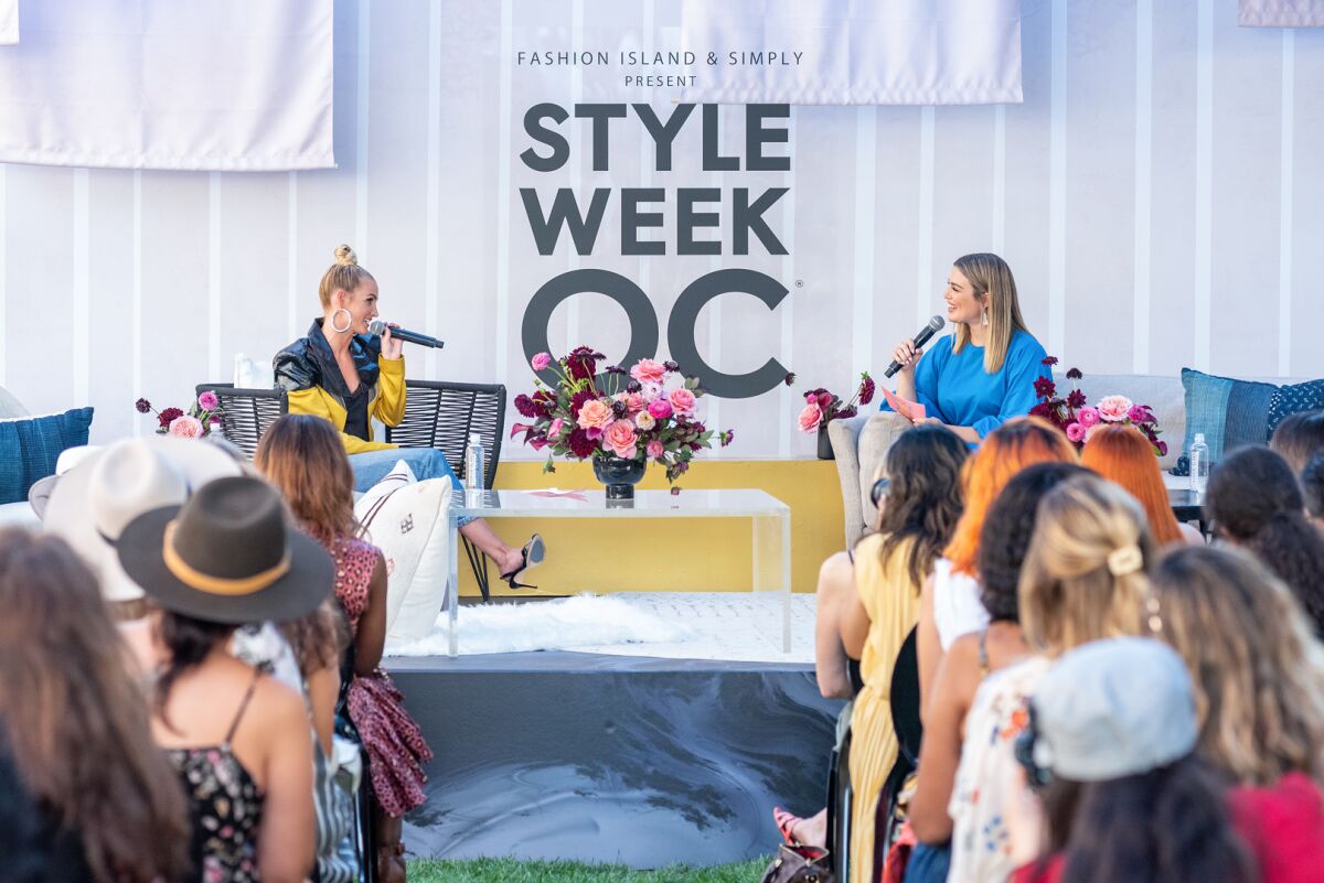 A panel organized by Fashion Island and Simply for StyleWeekOC in 2019.