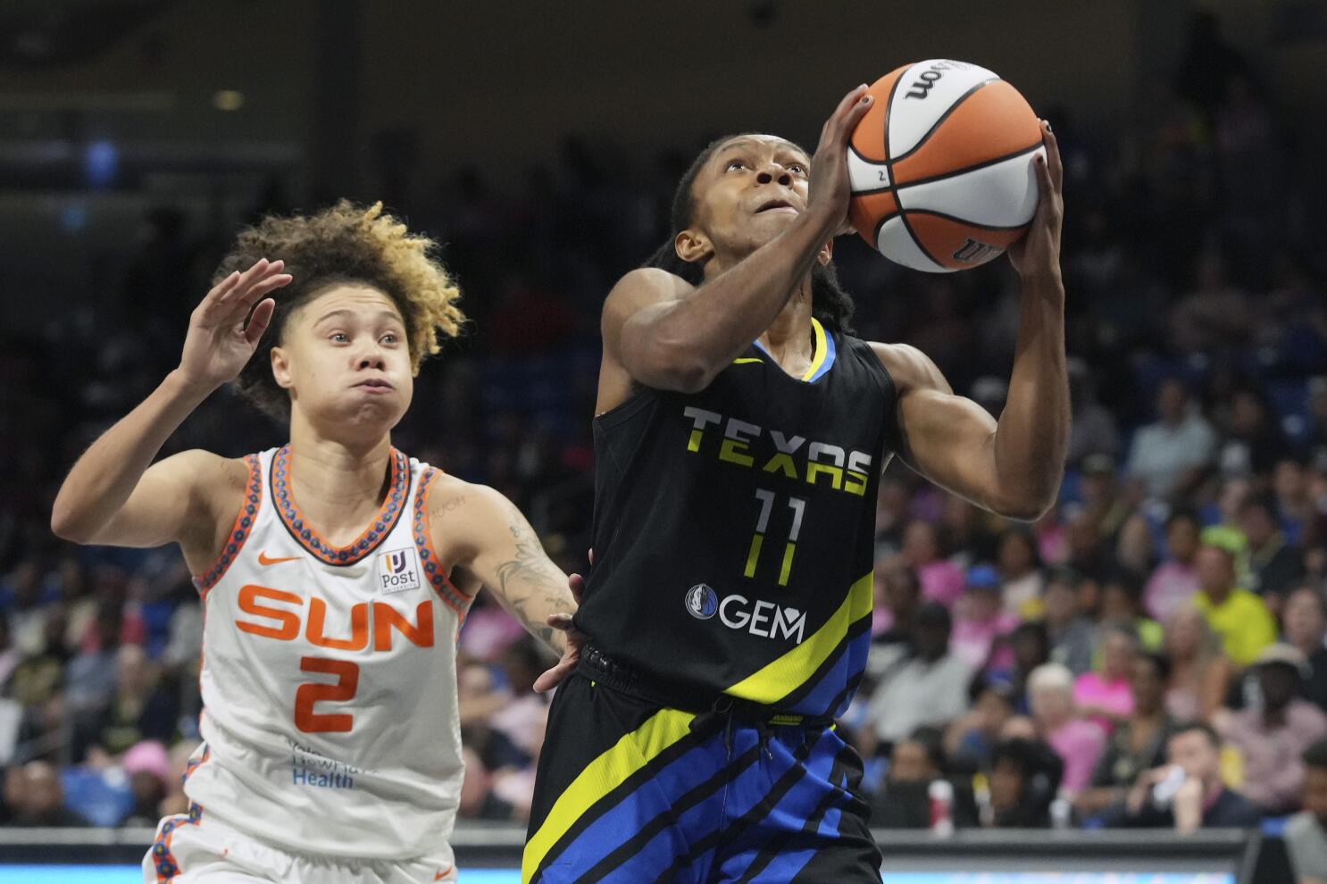 Dallas Wings beat the Connecticut Sun 91-81 to snap a three-game skid - The  San Diego Union-Tribune