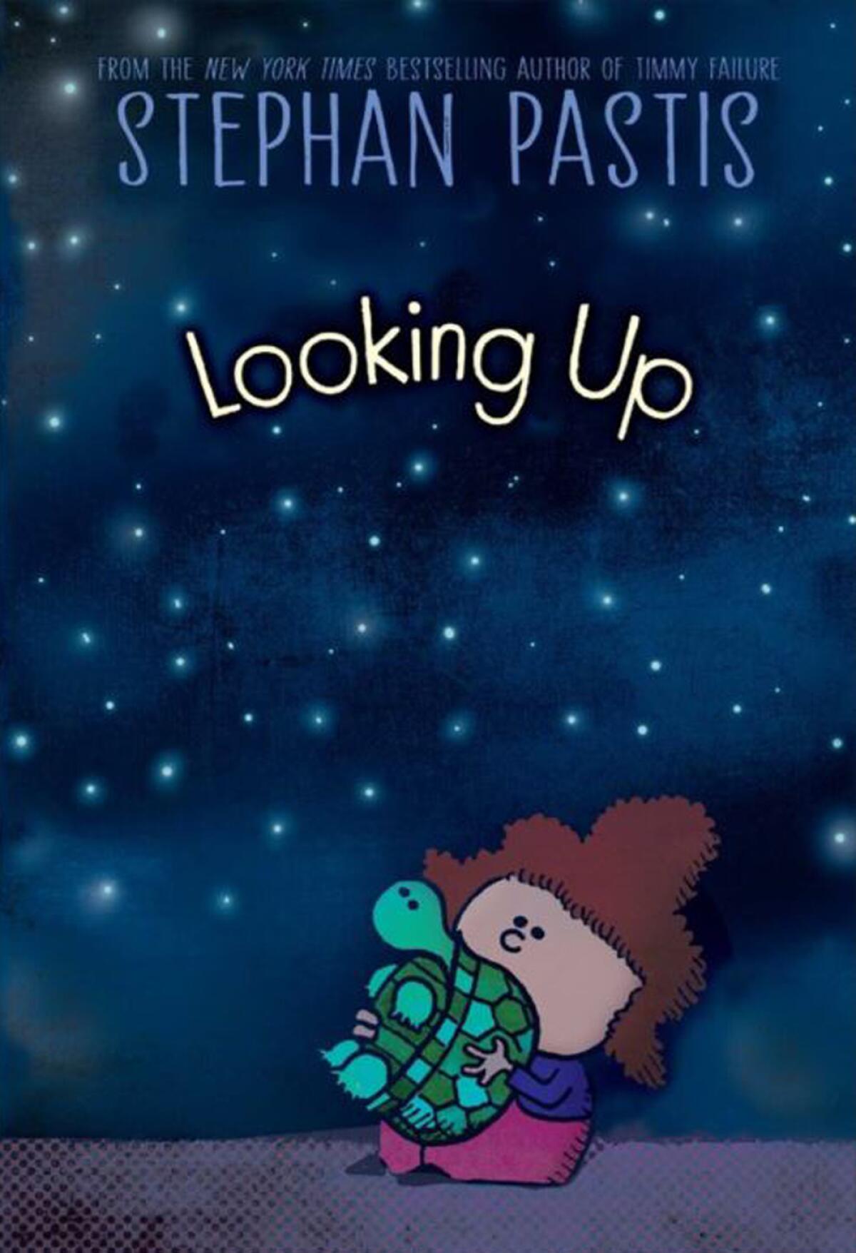 The book jacket for Stephan Pastis' children's book "Looking Up."