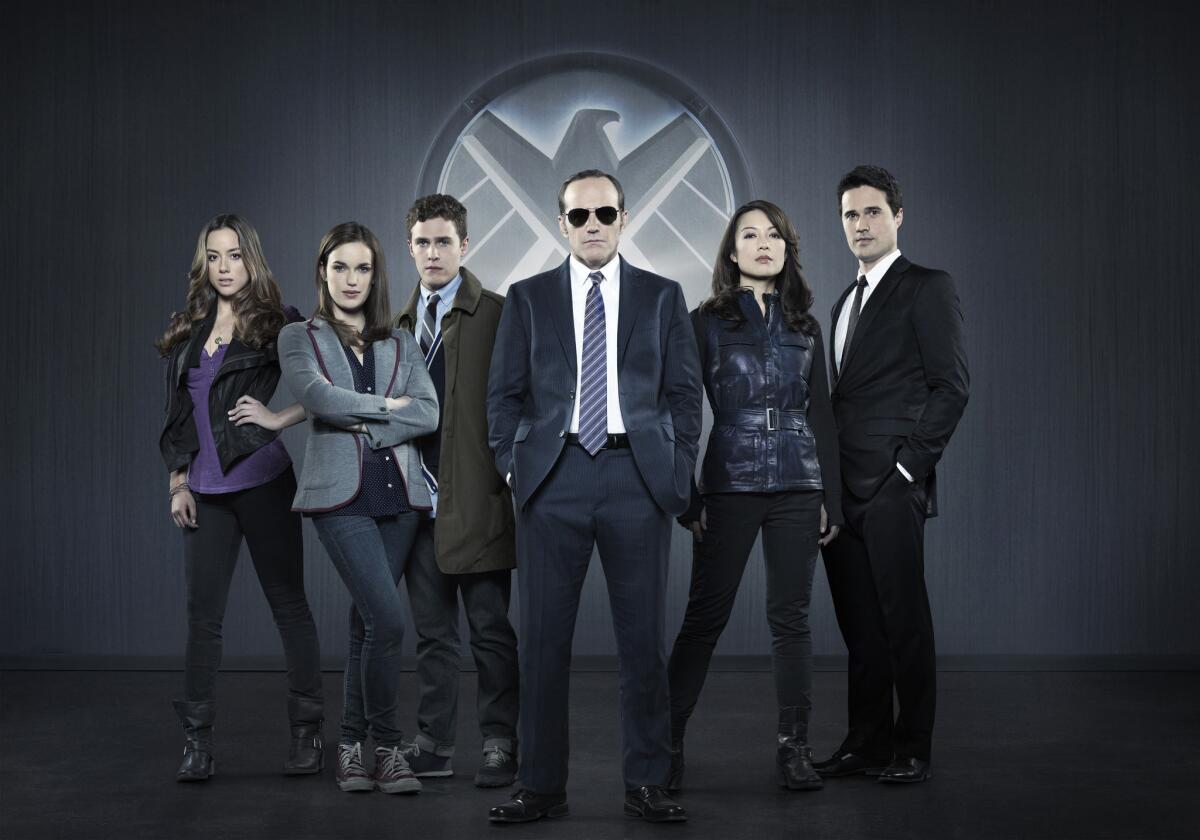 The cast of "Marvel's Agents of S.H.I.E.L.D."