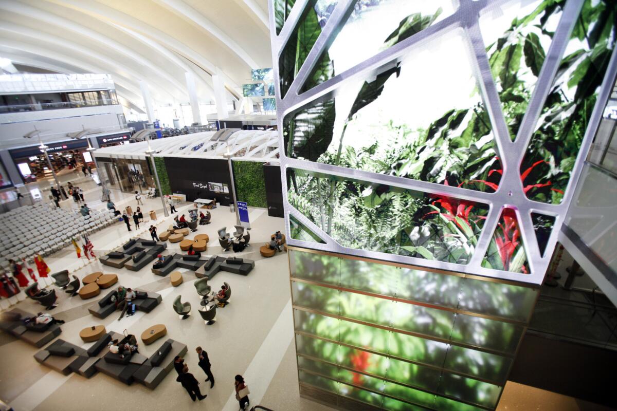 The Tom Bradley International Terminal has an Xpress Spa and upscale shopping options.
