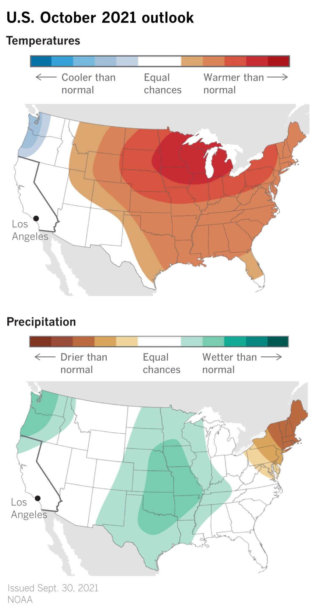 October weather forecast gives California hope amid drought Los