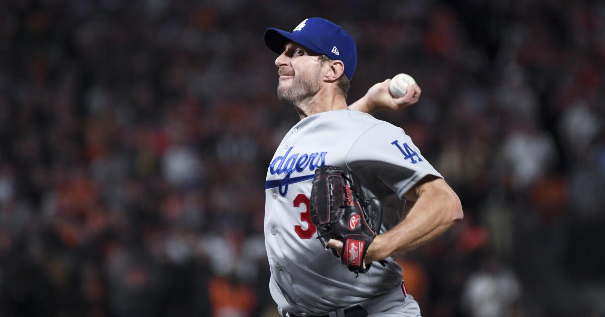 Column: Max Scherzer, who cheated Dodgers in 2021, is at it again - Los  Angeles Times