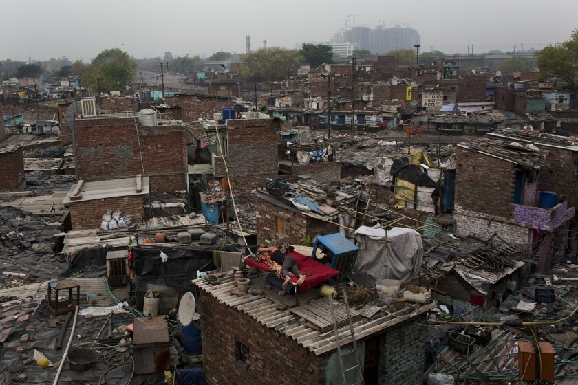 Image result for slum in delhi