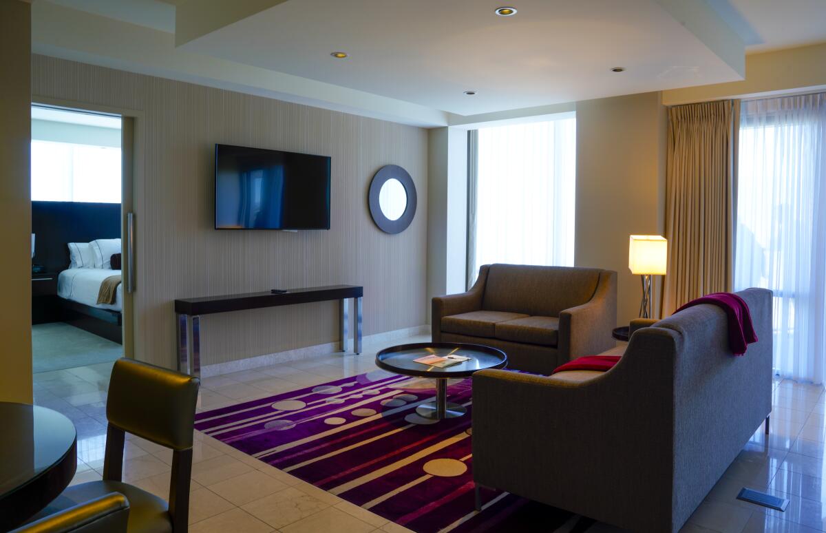 The 12 suites at Valley View Casino & Hotel are approximately 1,100 square feet. 