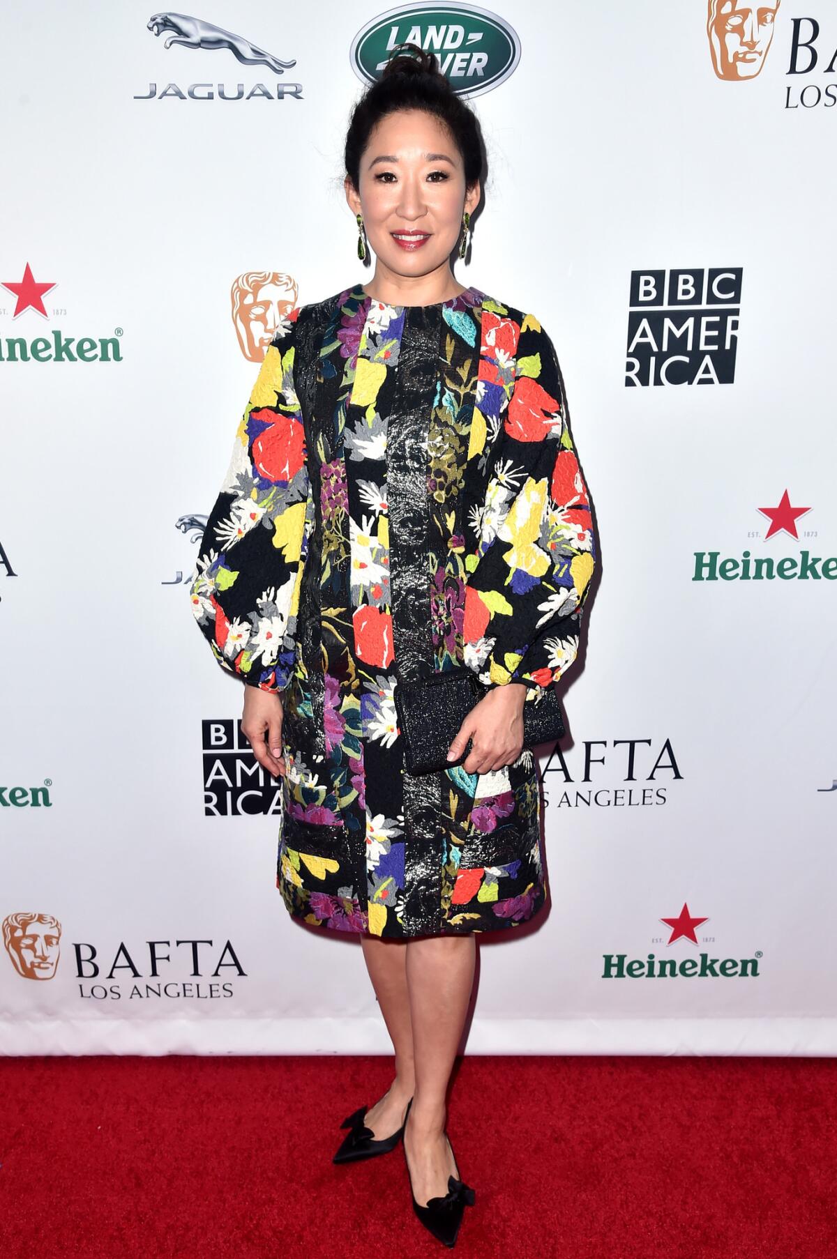 Emmy nominee Sandra Oh arrives for the American TV Tea Party hosted by BAFTA Los Angeles and BBC America in Beverly Hills.