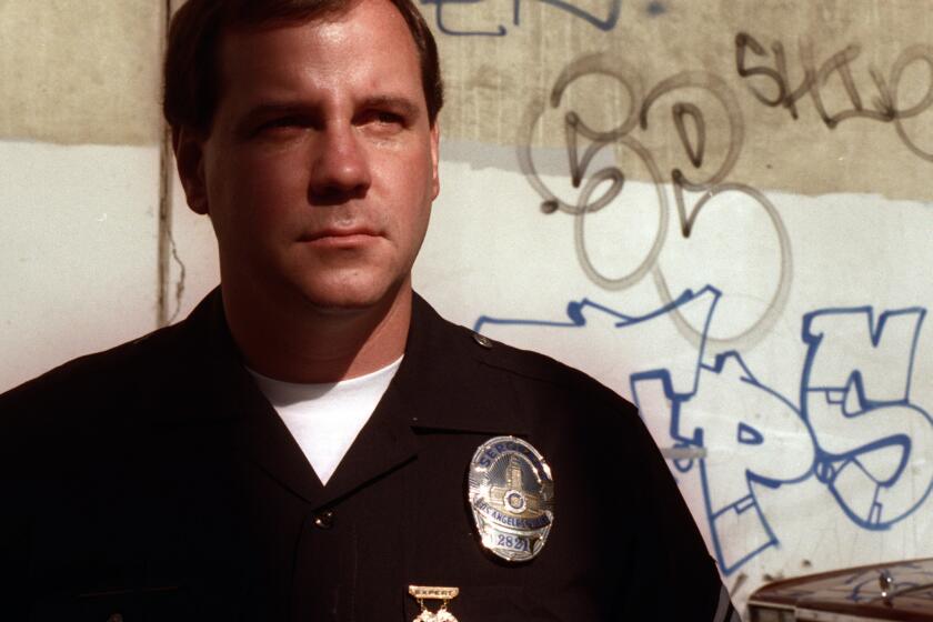 Craig Lally in 1995, when he was an LAPD sergeant. More than 20 years after being included on a list of "problem officers," he's going to lead the union that represents the LAPD rank and file.