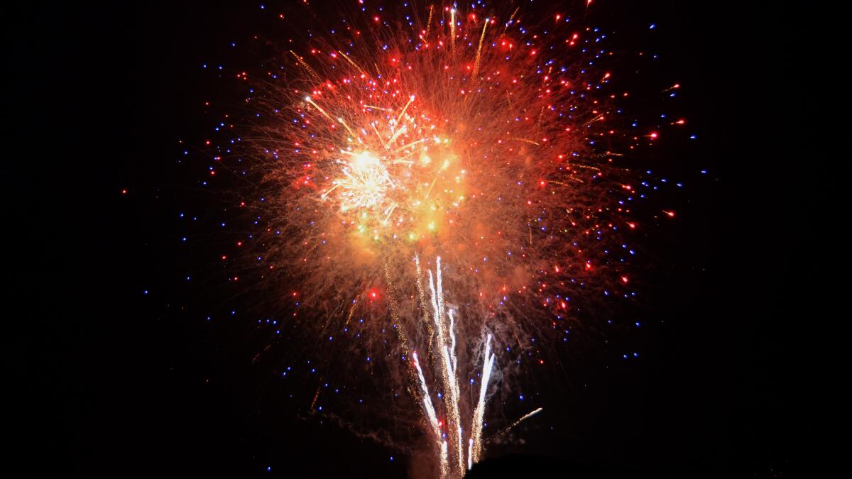 The July 4 celebration ended with a grand finale fireworks extravaganza at the Newport Dunes Waterfront Resort on Sunday.