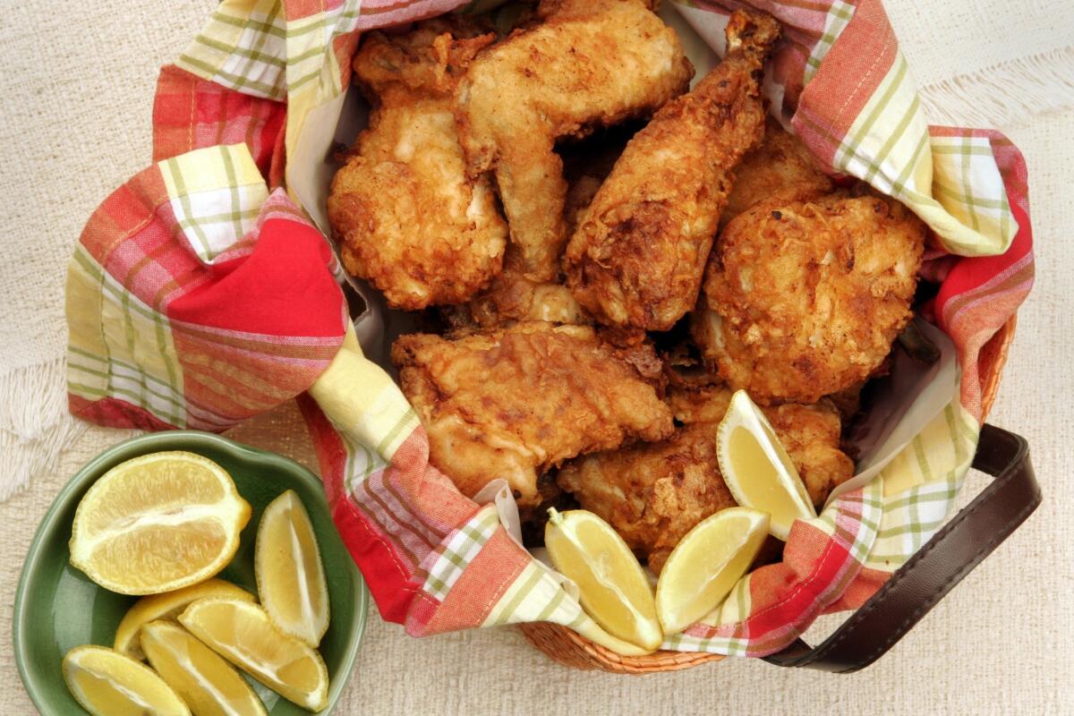 A basket of fried chicken and biscuits make the perfect comfort food. Why not make it at home?