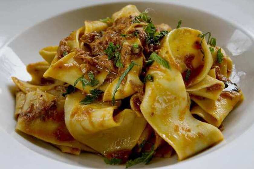 An egg-rich pappardelle sauced in a gentle lamb ragu, Neapolitan style.