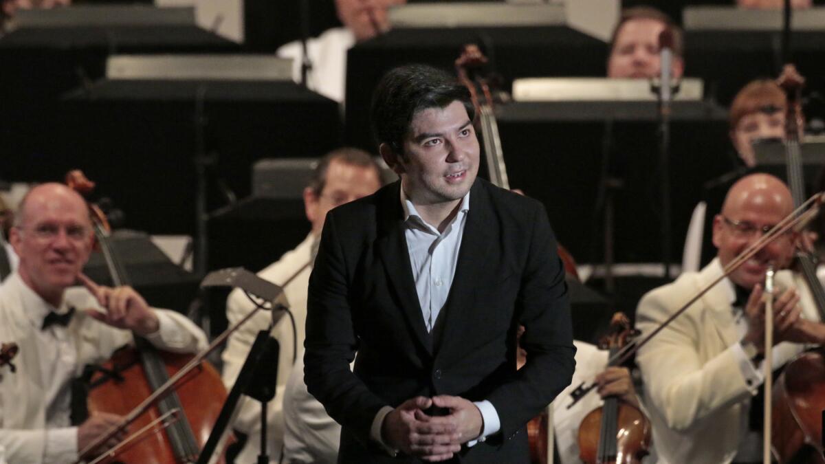Uzbeck pianist, Behzod Abduraimov at the Hollywood Bowl in Hollywood on Jul. 15, 2014.