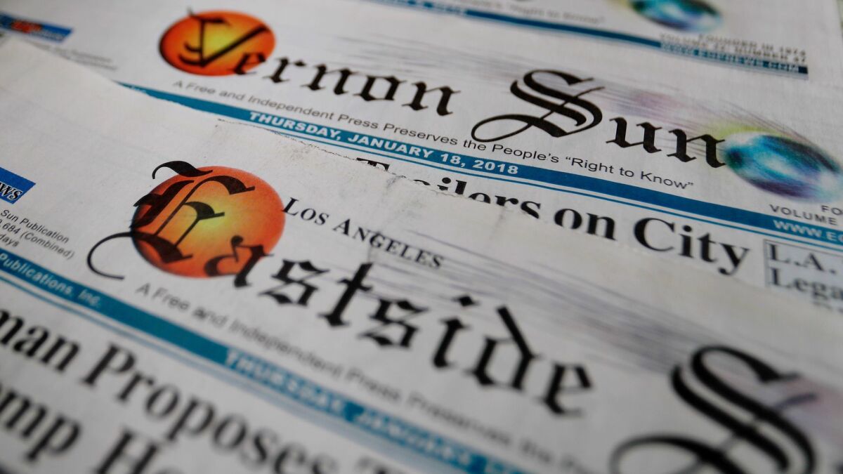 In 1979, Dolores Sanchez and other Mexican American investors bought Eastern Group Publications. Last August, the family tried to find a buyer for the newspaper chain. When none stepped forward, it decided to shut down.