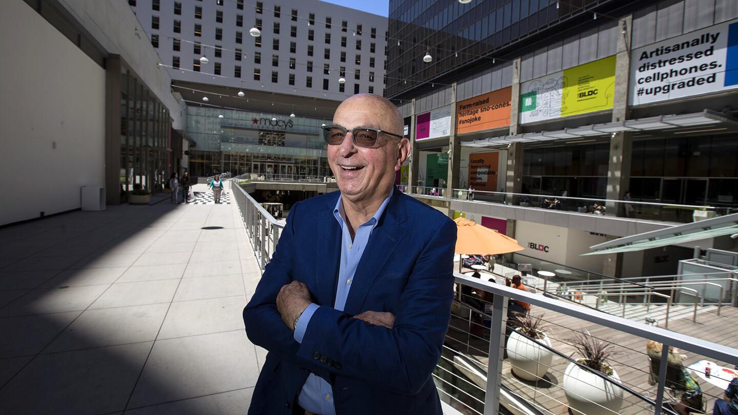 The ambitious makeover of the Bloc from a bunker-like indoor mall from the 1970s into an open outdoor center ran substantially over budget and a year and a half behind schedule. Ratkovich Co. President Wayne Ratkovich, above, says the troubled project is finally coming together.