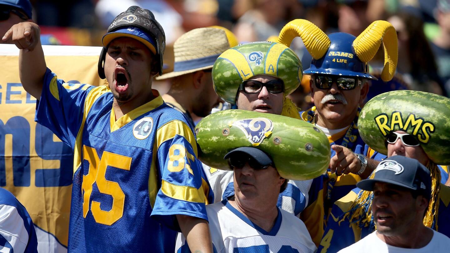 Rams fans cheer first win