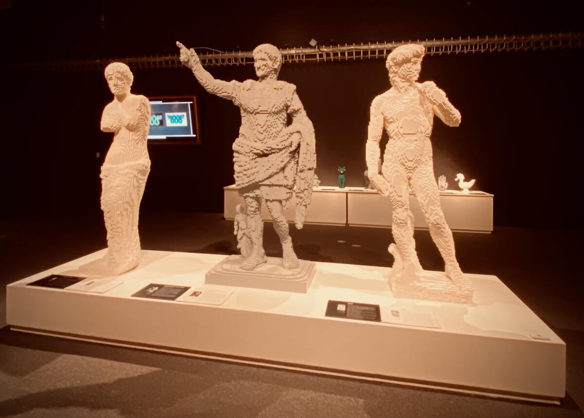 Nathan Sawaya's Lego duplicates of famous statues