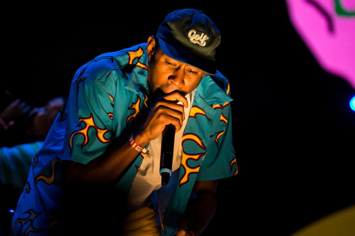 Tyler, the Creator performs at the Coachella Valley Music and Arts Festival in April.