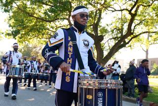 A high school band member in "March" on The CW.