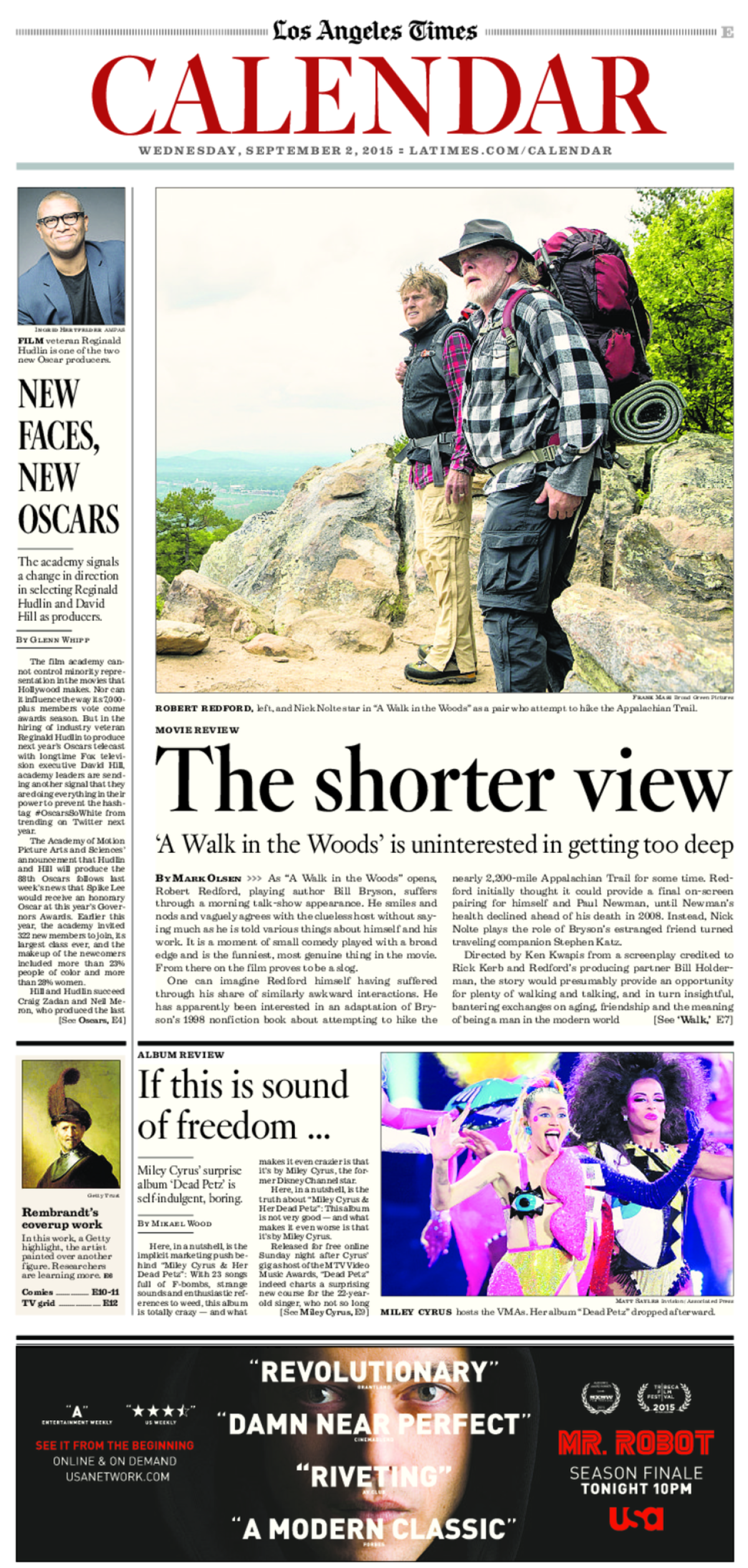 The front page