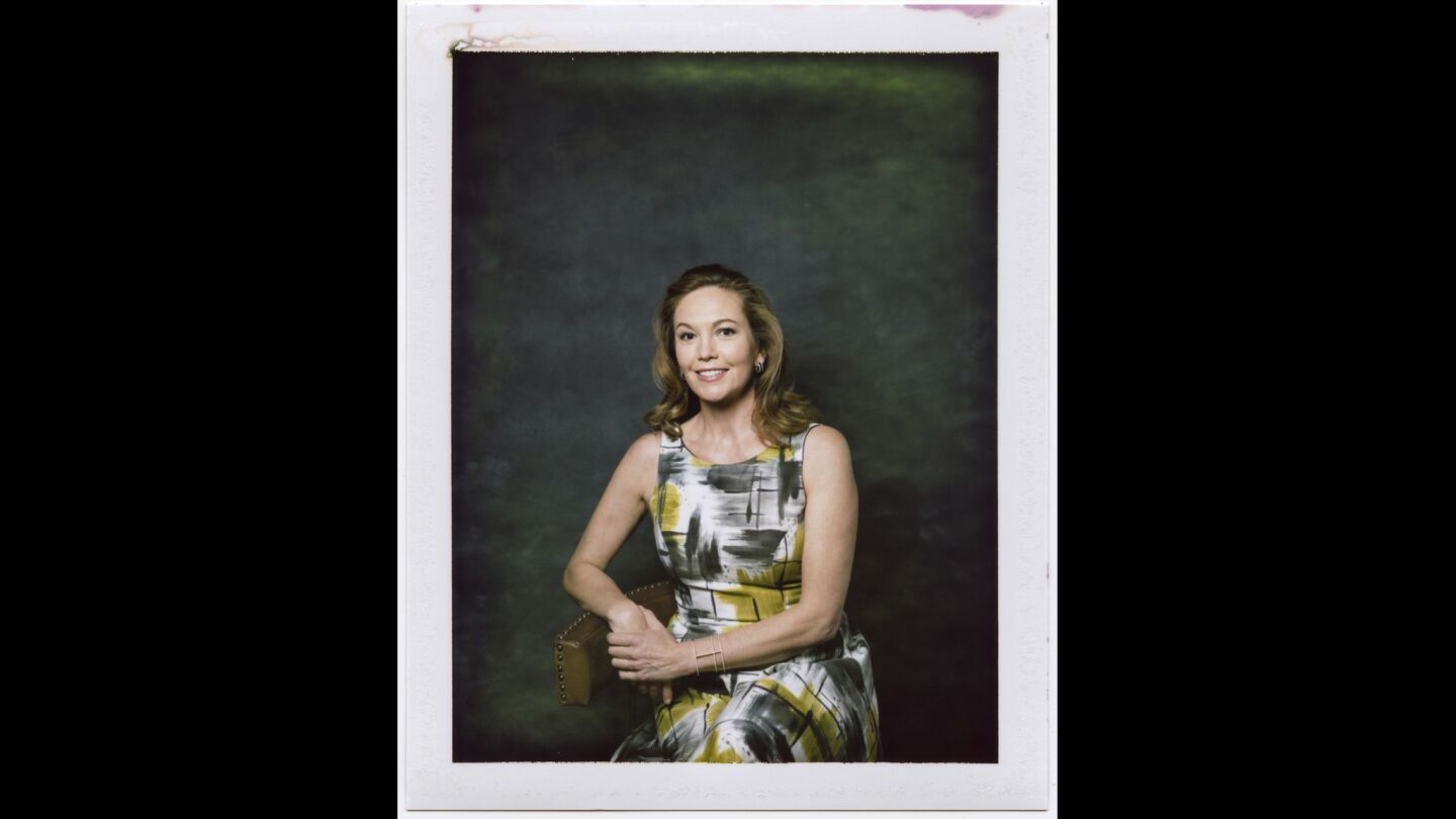 An instant print portrait of actress Diane Lane, from the film "Mark Felt: The Man Who Brought Down the White House.”