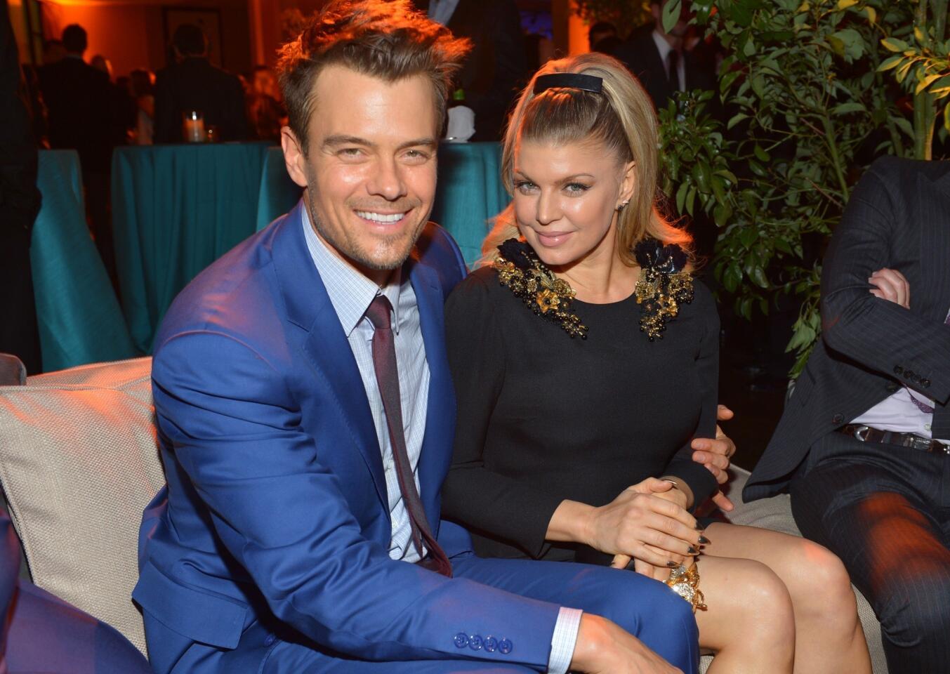"Safe Haven" actor Josh Duhamel and his wife, actress-singer Fergie, attend the premiere of Relativity Media's "Safe Haven" after party in Hollywood.