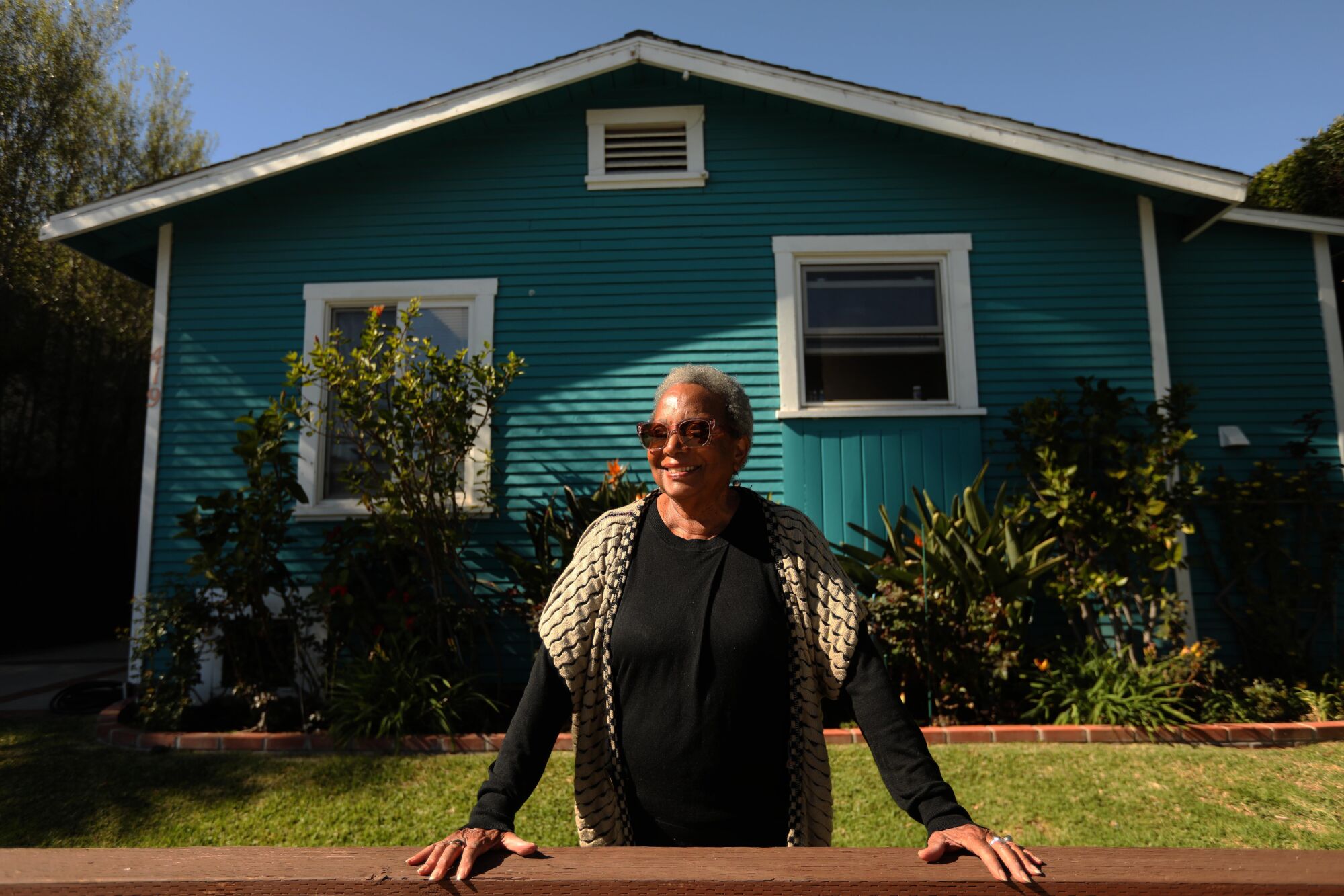 Cristyne Lawson, 85, near her home in Santa Monica, where she was raised. 