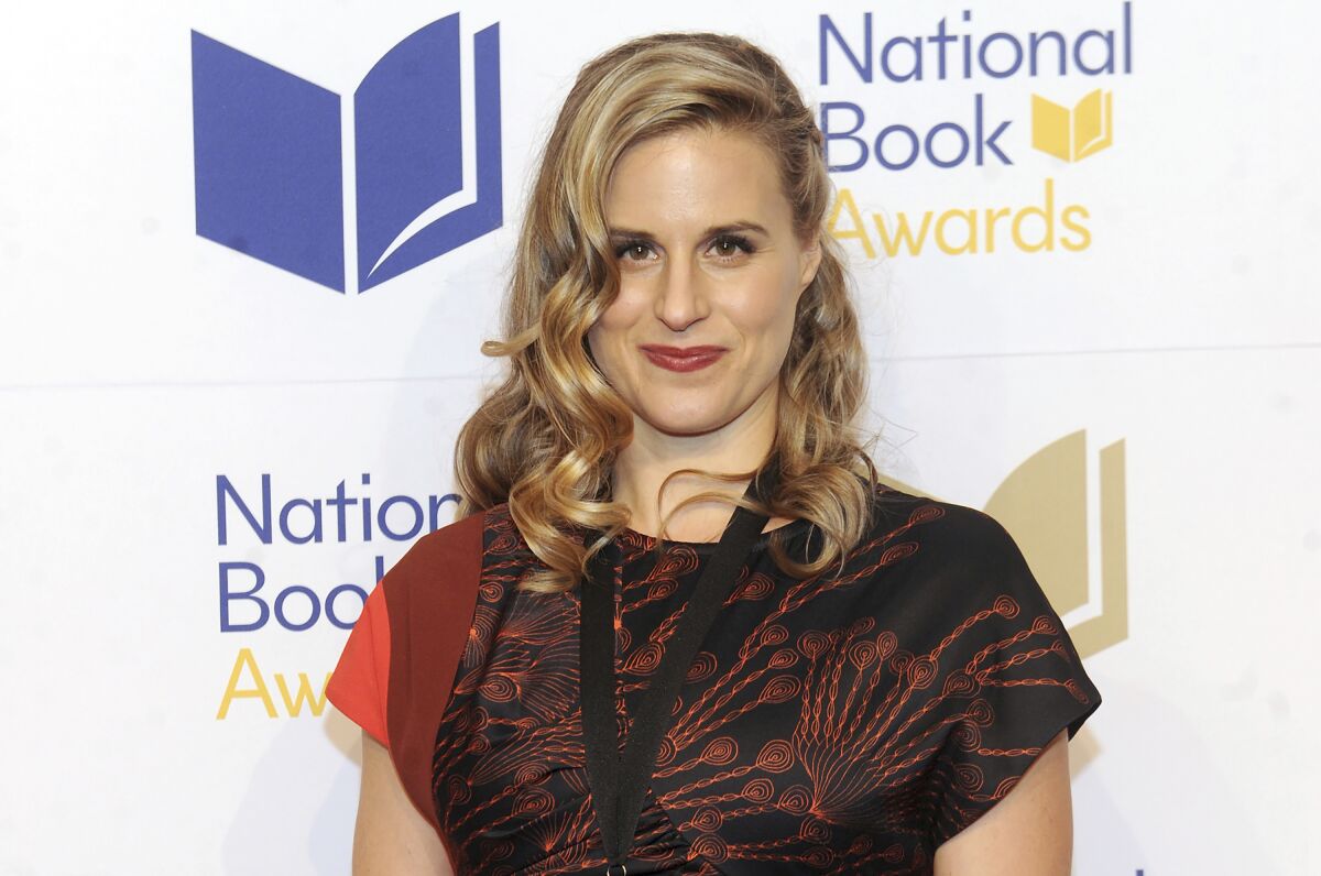 FILE - In this Nov. 14, 2018 file photo, Lauren Groff attends the 69th National Book Awards Ceremony and Benefit Dinner at Cipriani Wall Street in New York. Groff is a National Book Award finalist for her third consecutive book. She was nominated in the fiction category Tuesday for her historical novel "Matrix." (Photo by Brad Barket/Invision/AP, File)