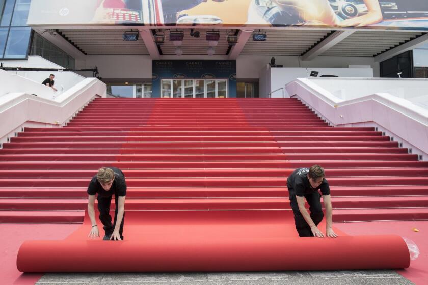 CANNES, FRANCE - MAY 08: Red carpet being rolled out during the 71st annual Cannes Film Festival at on May 8, 2018 in Cannes, France. (Photo by John Phillips/Getty Images) ** OUTS - ELSENT, FPG, CM - OUTS * NM, PH, VA if sourced by CT, LA or MoD **
