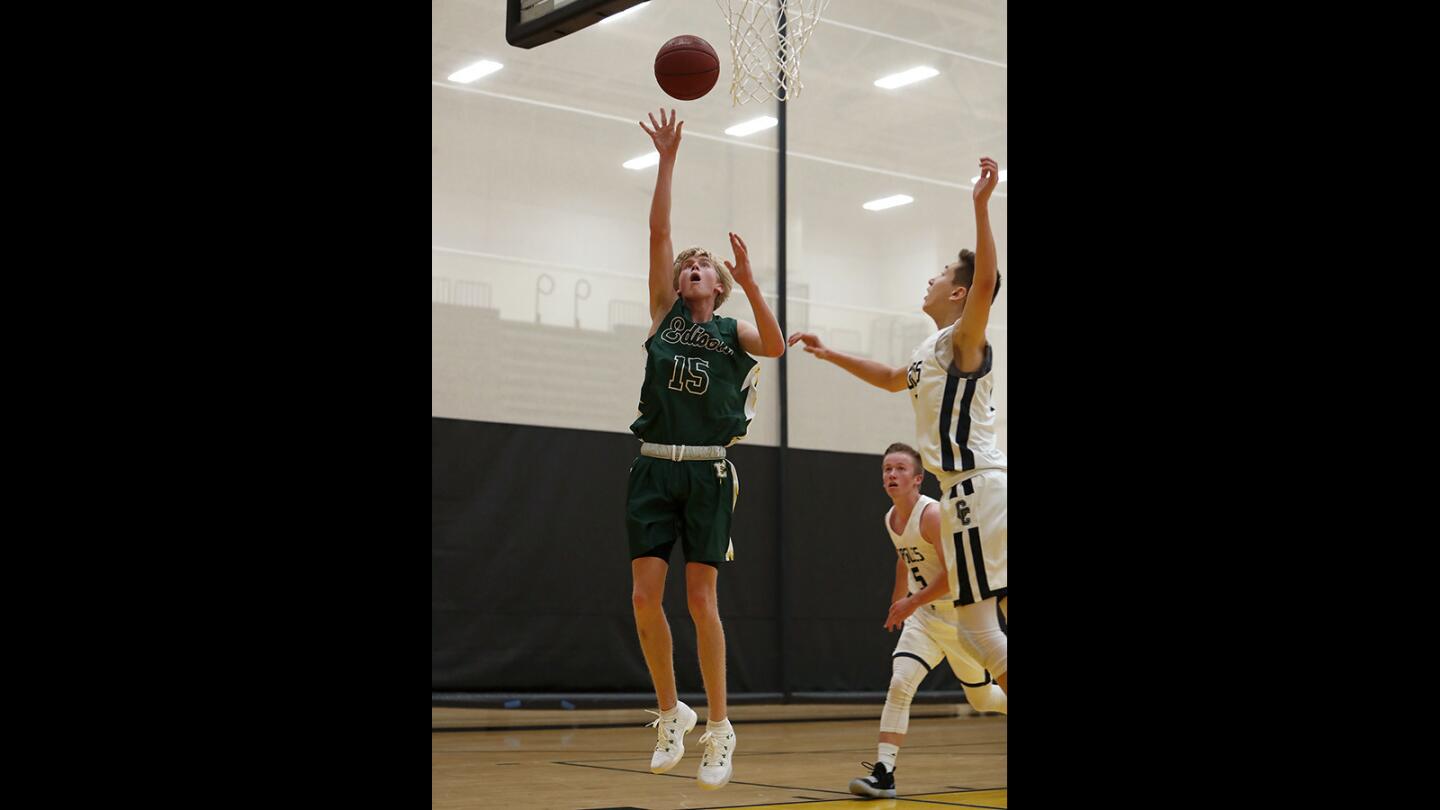 Photo Gallery: Edison vs. Calvary Chapel in boys’ basketball