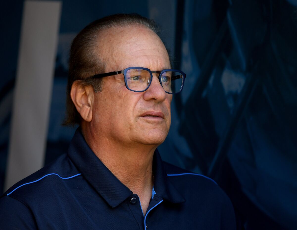 Chargers owner Dean Spanos attends a game against the Broncos.