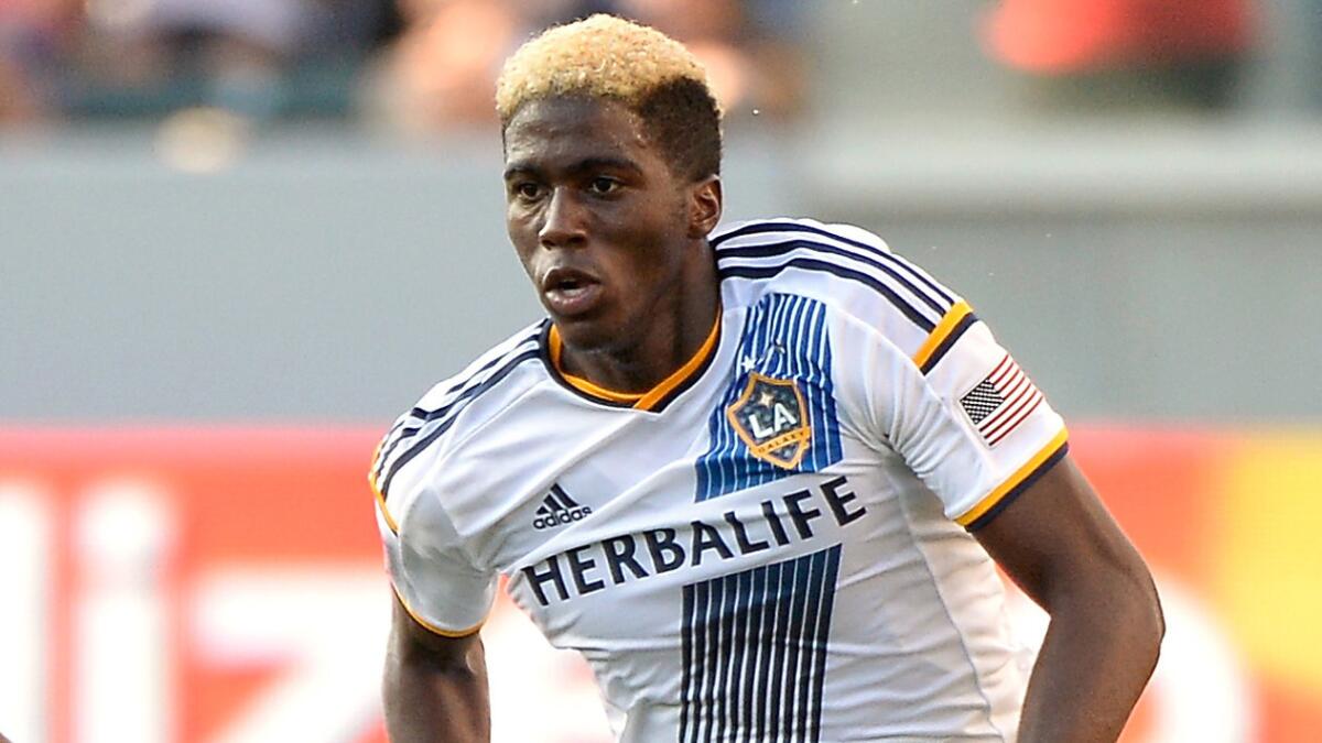 Galaxy forward Gyasi Zardes scored two goals in a victory at the U.S. Open Cup tournament on Wednesday.