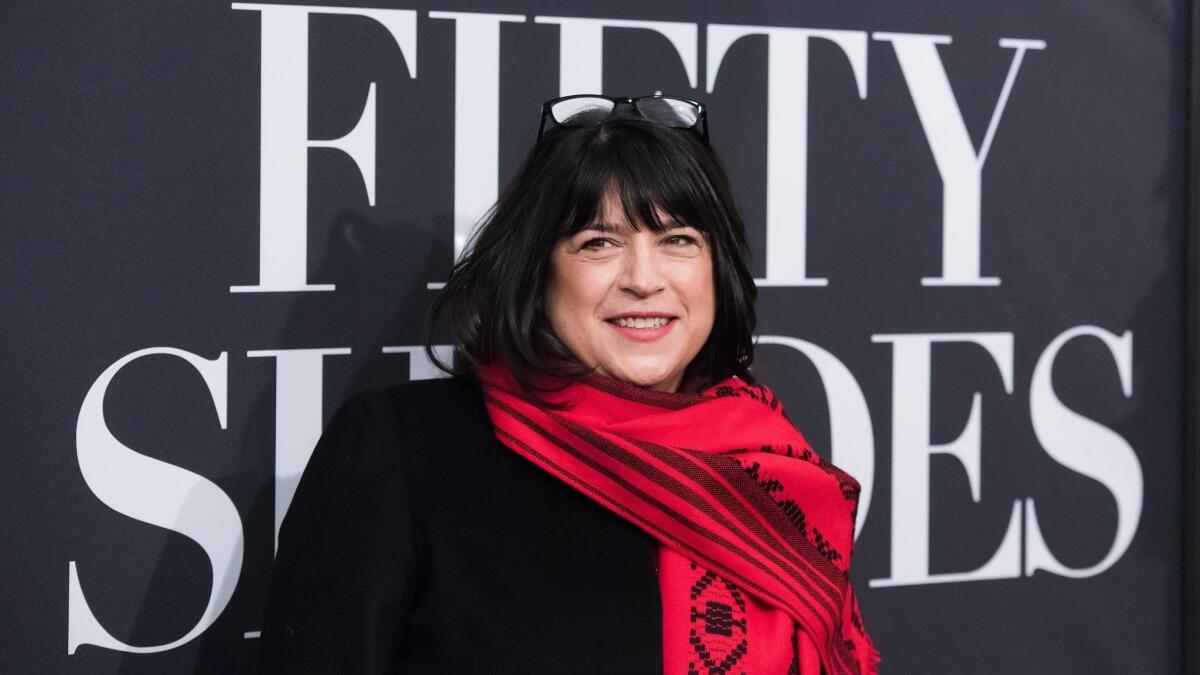 Author E.L. James attends a special fan screening of "Fifty Shades of Grey" in New York in 2015.
