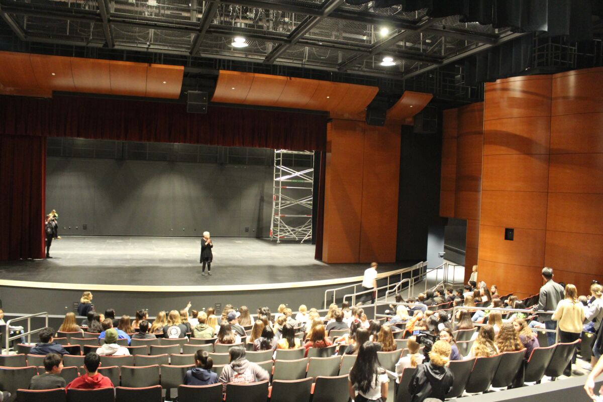 The new performing arts center at Torrey Pines High.