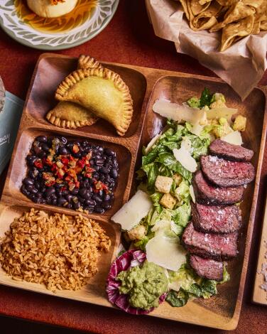 The Uno, Dos, Tres lunch menu is available at the Hideaway in Beverly Hills. 