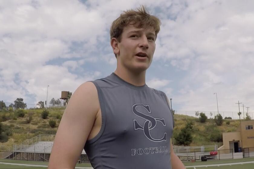 Sierra Canyon kicker Josh Bryan is a junior with a strong leg.