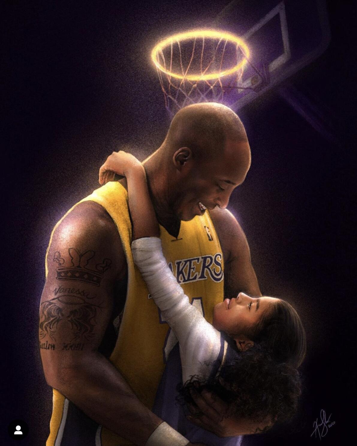 Nipsey Hussle and Kobe Bryant Los Angeles Lakers basketball