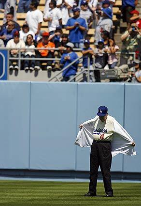 Duke Snider, Dodgers opening day