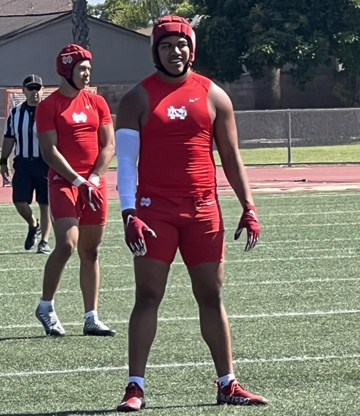 Linebacker Leviticus Su'a of Mater Dei.