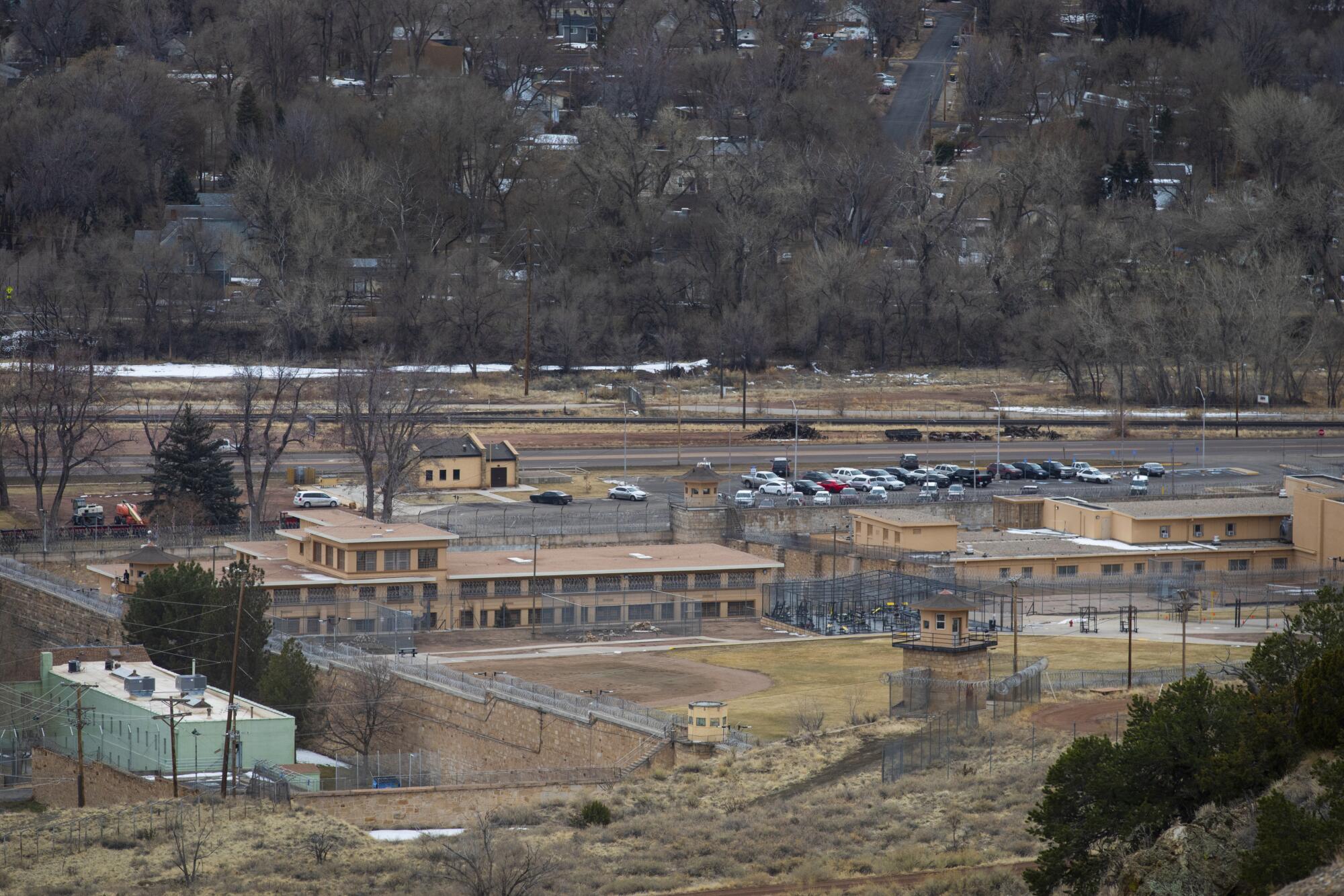 The Colorado Territorial Correctional Facility in Cañon City is among roughly a dozen state and federal lockups in Fremont County, Colo. 