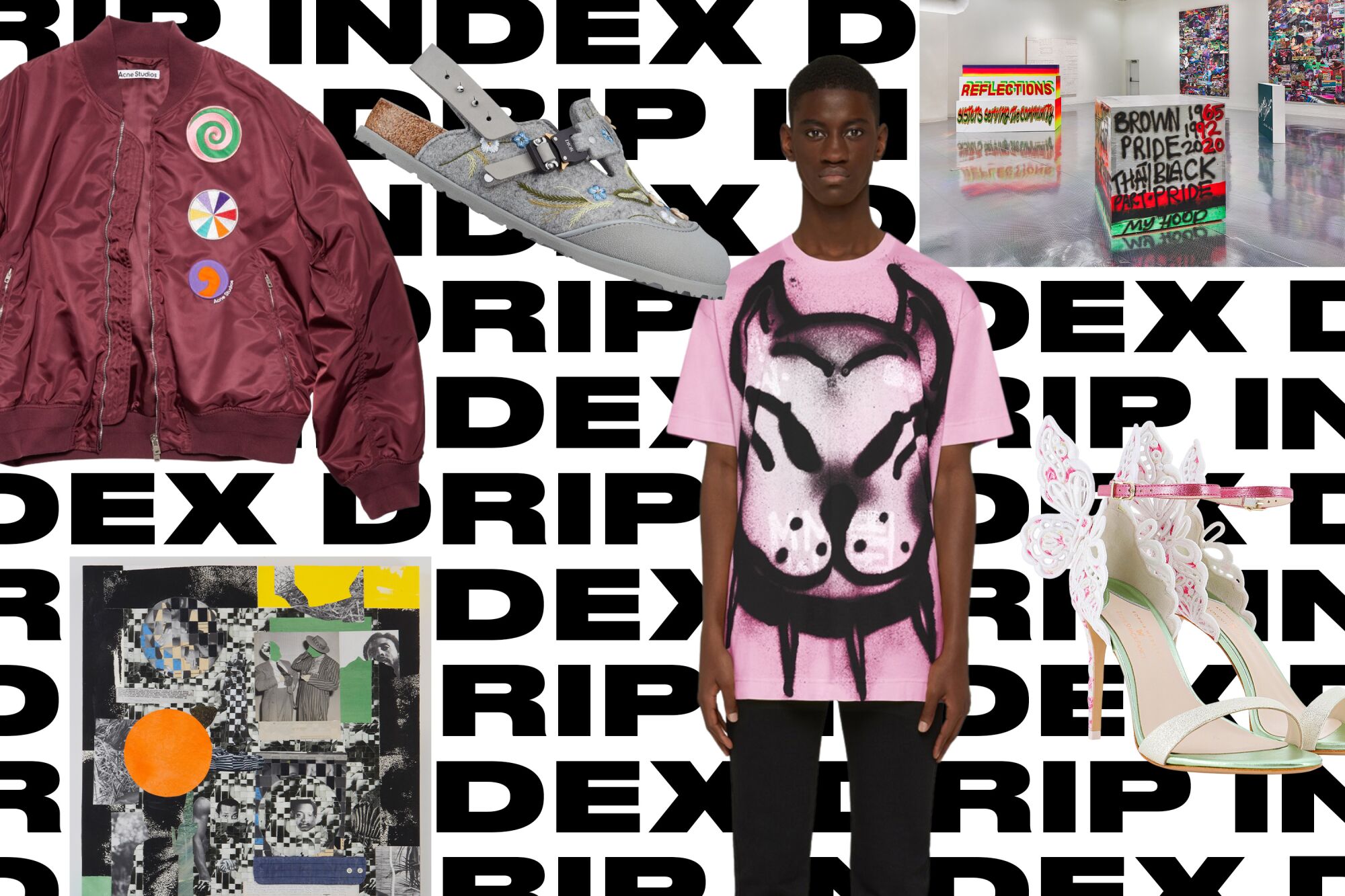 Collage of Drip Index photos for Image Issue 11.