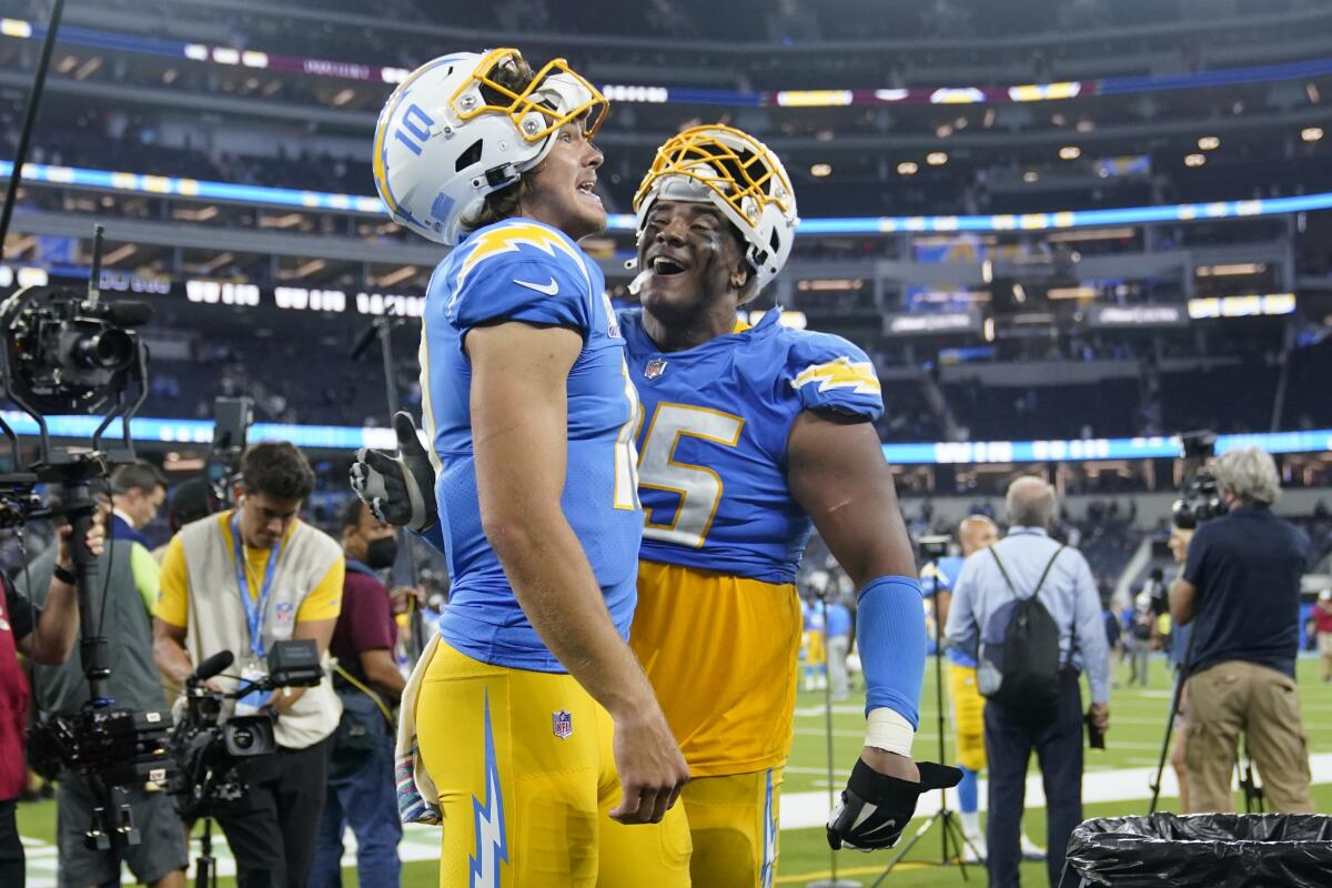 Herbert, Chargers set to test Browns' surging defense - The San Diego  Union-Tribune