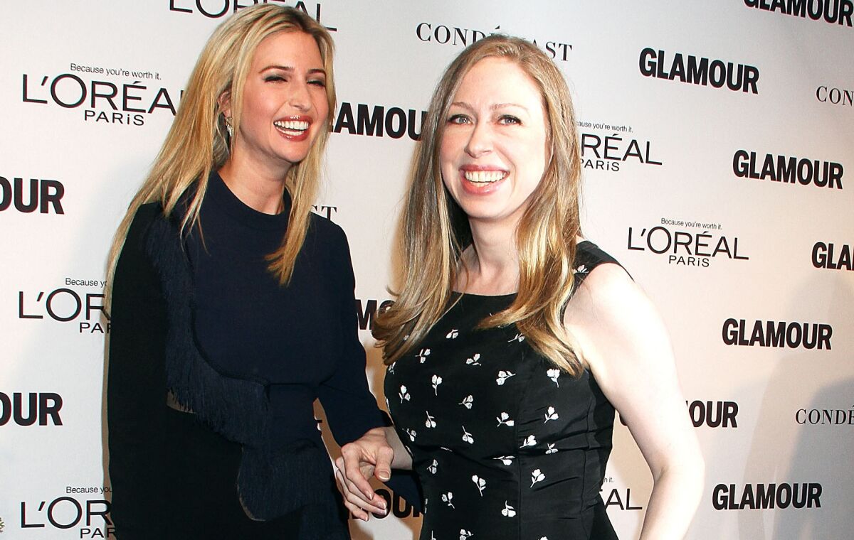 Ivanka Trump and Chelsea Clinton, who both attended the Glamour Women Of The Year awards in November, have long been friends, even as their parents go after each other as presidential-campaign rivals.