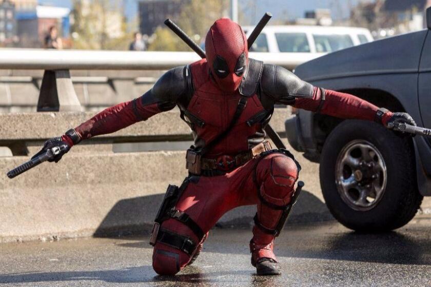An image from the movie Deadpool with Ryan Reynolds as Wade Wilson(Deadpool).