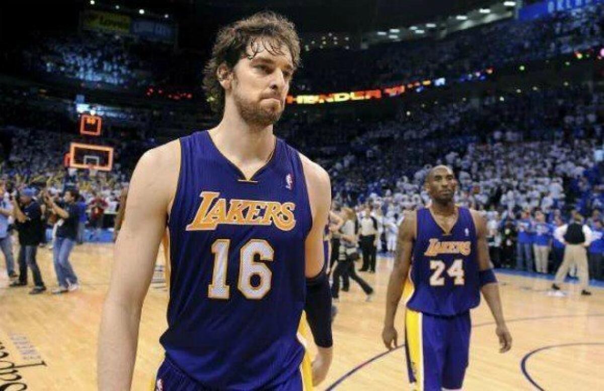 This could be Pau Gasol's final season with the Lakers.