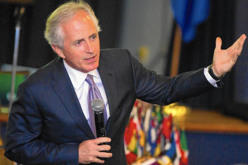 Sen. Bob Corker (R-Tenn.), incoming chairman of the Senate Foreign Relations Committee, said he wants Congress to work with the Obama administration to make the diplomacy successful, not block it.